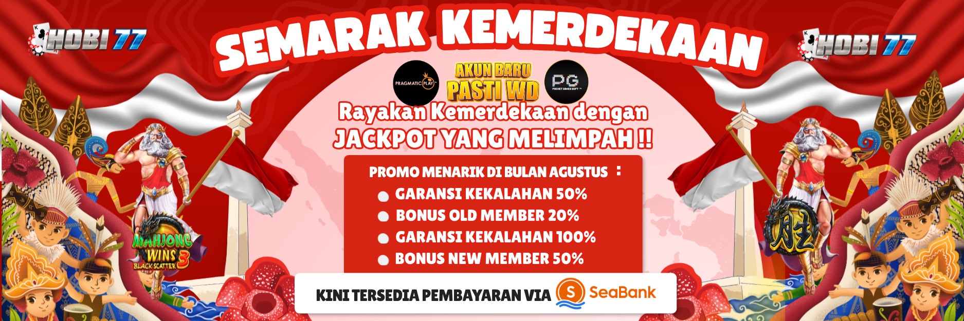 hobi77 slot claim garansi bonus 100%